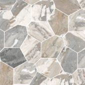 Dynasty Grey Polished/Matte 11X12 Eggs Mosaic | Glens Falls Tile & Supplies