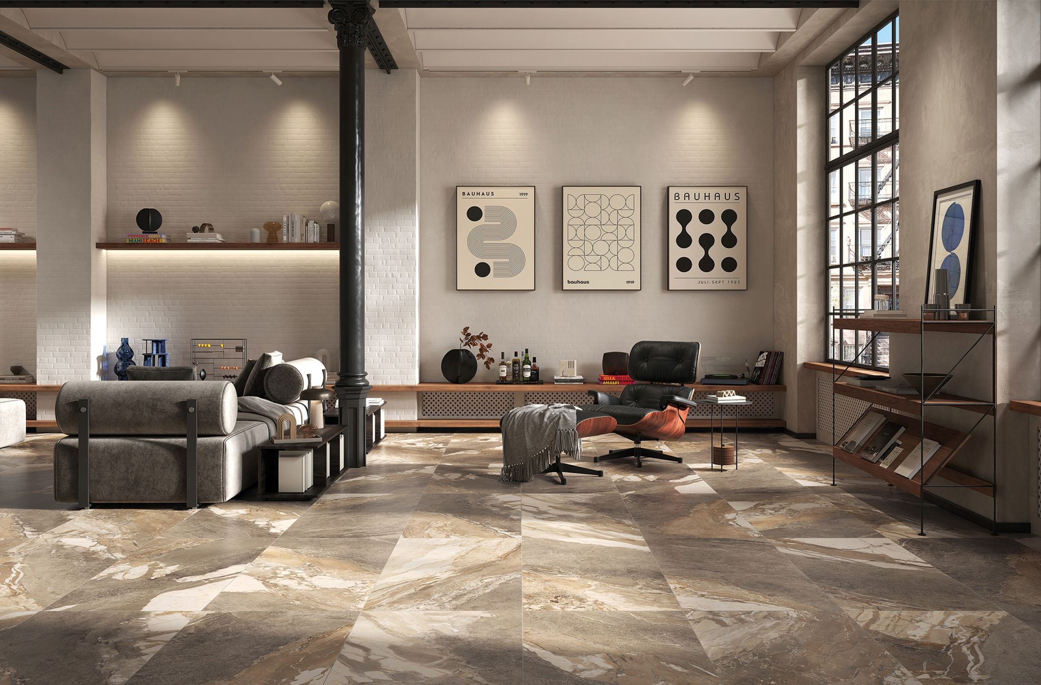 Dynasty Taupe Polished/Matte 24x48 1 | Glens Falls Tile & Supplies