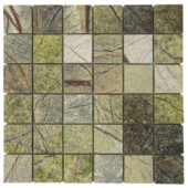 Forest Green Polished Marble Mosaic | Glens Falls Tile & Supplies