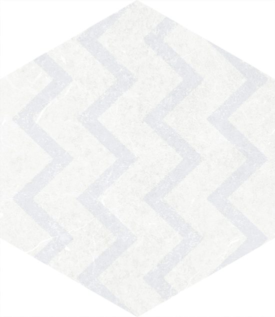 Form 5.5X6.3” White Decor Hexagon | Glens Falls Tile & Supplies
