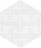 Form 5.5X6.3” White Decor Hexagon | Glens Falls Tile & Supplies