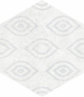 Form 5.5X6.3” White Decor Hexagon | Glens Falls Tile & Supplies