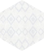 Form 5.5X6.3” White Decor Hexagon | Glens Falls Tile & Supplies