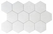 Form 5.5X6.3” White Hexagon | Glens Falls Tile & Supplies