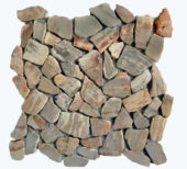 Fossil Wood Mini Opus Mix Beige Interlocking Mosaic | Glens Falls Tile & Supplies