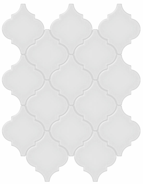 Gallery Grey Glossy Arabesque Mosaic | Glens Falls Tile & Supplies