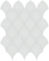 Gallery Grey Glossy Scallop Mosaic | Glens Falls Tile & Supplies