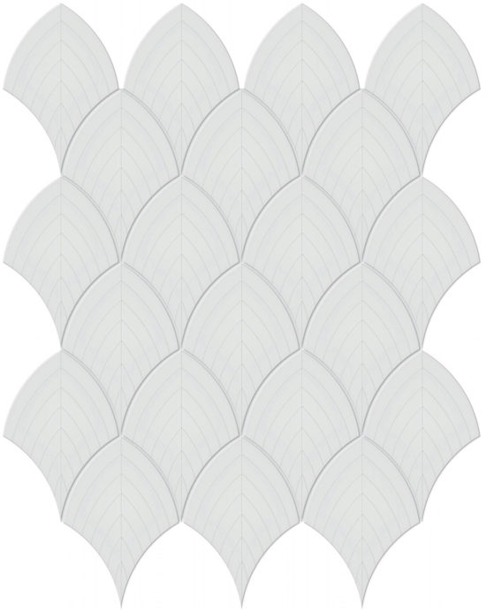 Gallery Grey Glossy Scallop Mosaic | Glens Falls Tile & Supplies