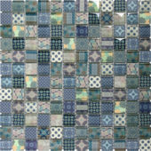Glass Classic Décor Blue Glossy Mosaic | Glens Falls Tile & Supplies