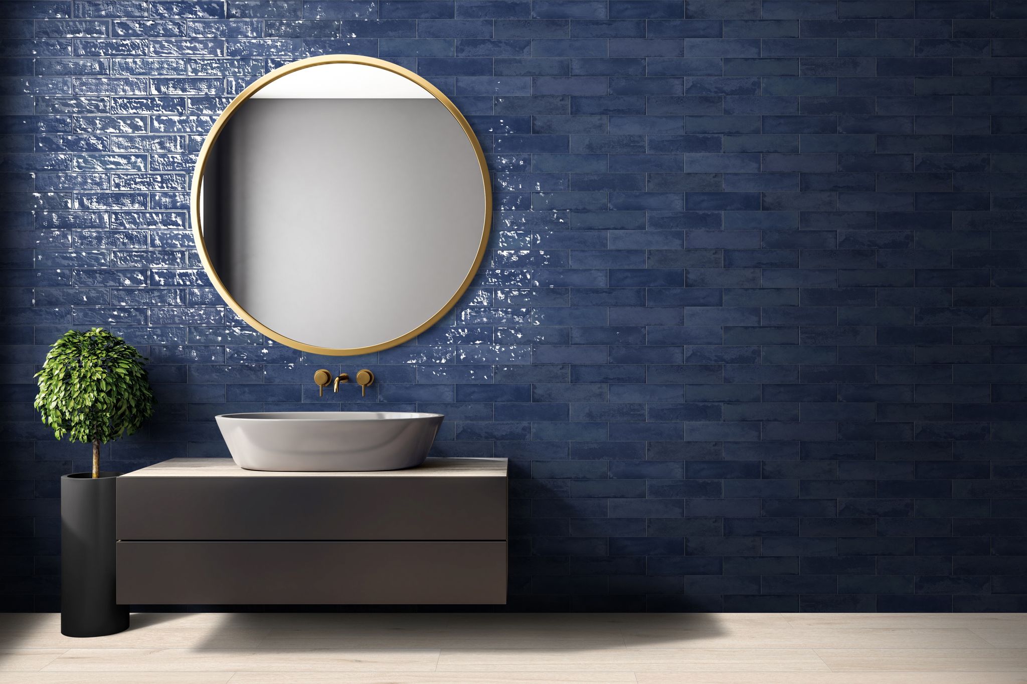 Grand Cayman 3x12" West Bay Blue 2 | Glens Falls Tile & Supplies