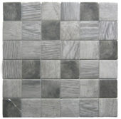 Grey Mix Recycled Glass Mix 2X2" Square Mosaic | Glens Falls Tile & Supplies
