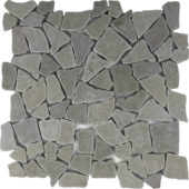 Grey Reconstituted Mini Opus Stone Interlocking Mosaic Sheet | Glens Falls Tile & Supplies