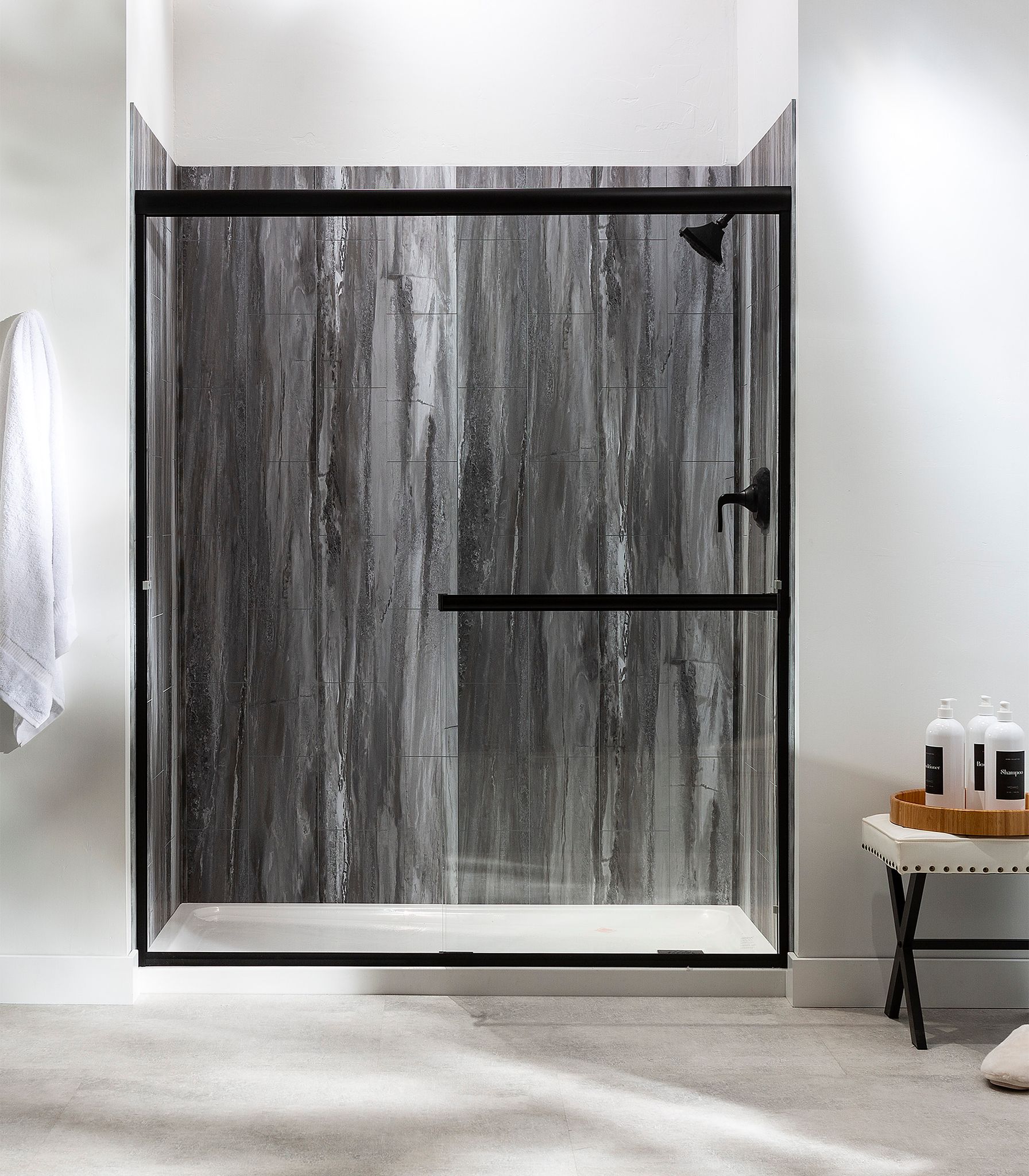 Hermitage Granite Shower Wall Kit 32x60x78 | Glens Falls Tile & Supplies