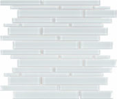 Ice Random Strip Mosaic | Glens Falls Tile & Supplies