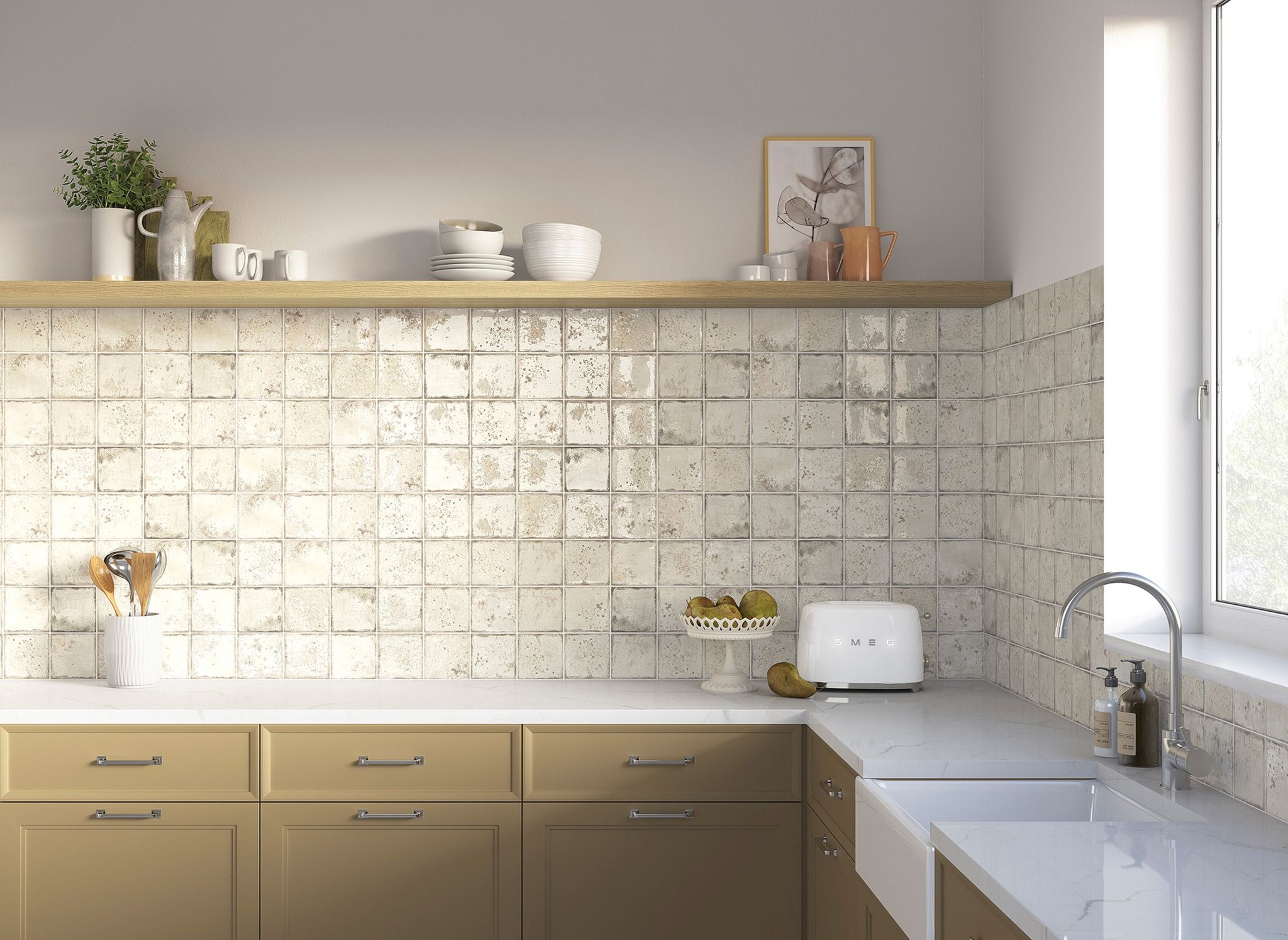 Jamaica Cream 5x5 | Glens Falls Tile & Supplies