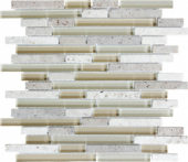 Linear Creme Brulee Mosaic | Glens Falls Tile & Supplies