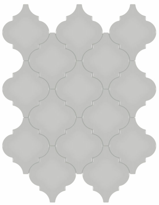 Loft Grey Glossy Arabesque Mosaic | Glens Falls Tile & Supplies