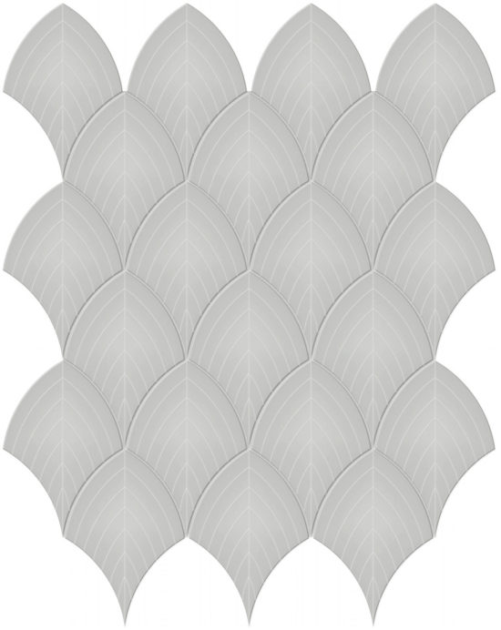 Loft Grey Glossy Scallop Mosaic | Glens Falls Tile & Supplies