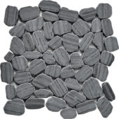 Marble Striped Sliced Tumbled Grey Interlocking Mosaic | Glens Falls Tile & Supplies