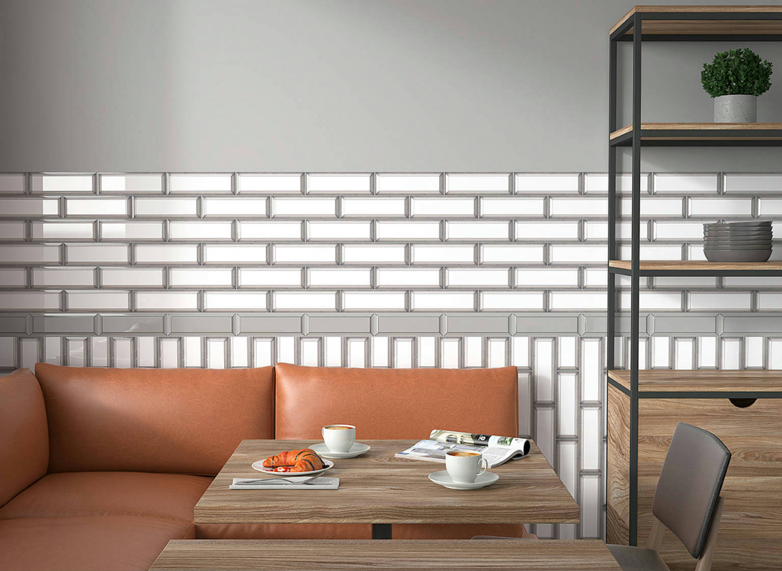 Marco 3X9 Blurred Black | Glens Falls Tile & Supplies