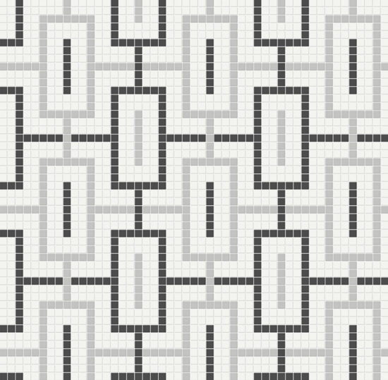 Midnight Blend Matte Chain Pattern Mosaic | Glens Falls Tile & Supplies