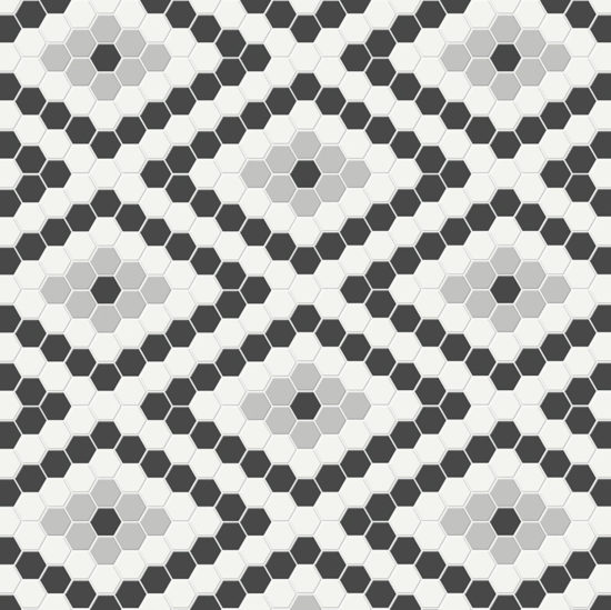 Midnight Blend Matte Diamond Pattern Mosaic | Glens Falls Tile & Supplies