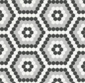 Midnight Blend Matte Hexagon Pattern Mosaic | Glens Falls Tile & Supplies