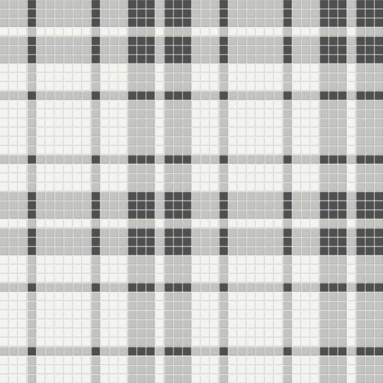 Midnight Blend Matte Plaid Pattern Mosaic | Glens Falls Tile & Supplies
