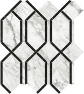 Milano Statuario Polished Modella Mosaic | Glens Falls Tile & Supplies
