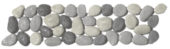 Mix Grey Reconstituted Pebble Interlocking Border | Glens Falls Tile & Supplies