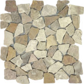 Onyx White/Red Opus Interlocking Mosaic | Glens Falls Tile & Supplies