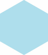 Ronda 5.5X6.3” Blue Hexagon | Glens Falls Tile & Supplies