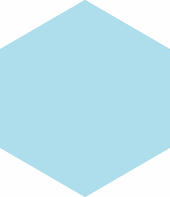 Ronda 5.5X6.3” Blue Hexagon | Glens Falls Tile & Supplies
