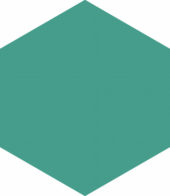 Ronda 5.5X6.3” Teal Hexagon | Glens Falls Tile & Supplies
