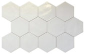 Ronda 5.5X6.3” White Hexagon | Glens Falls Tile & Supplies