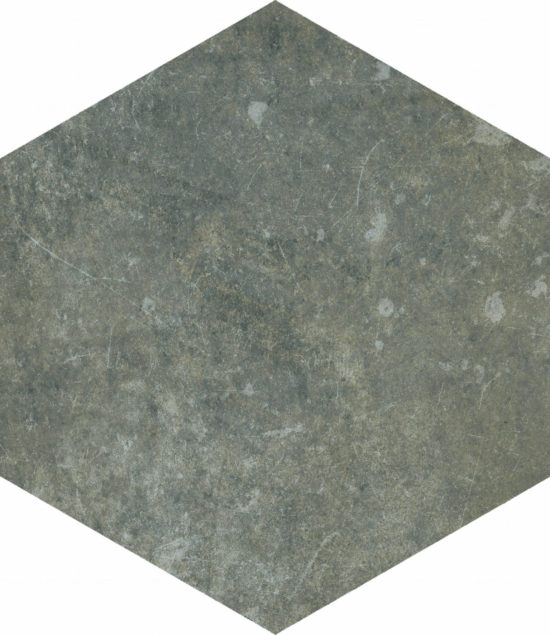 Seville 5.5X6.3” Black Hexagon | Glens Falls Tile & Supplies