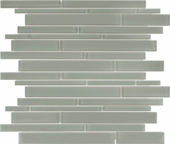Smoke Random Strip Mosaic | Glens Falls Tile & Supplies