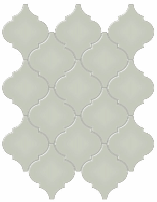 Soft Sage Glossy Arabesque Mosaic | Glens Falls Tile & Supplies