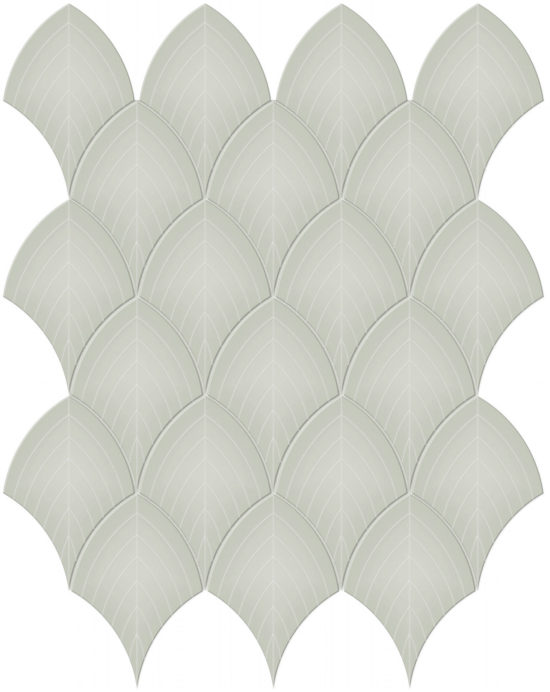 Soft Sage Glossy Scallop Mosaic | Glens Falls Tile & Supplies