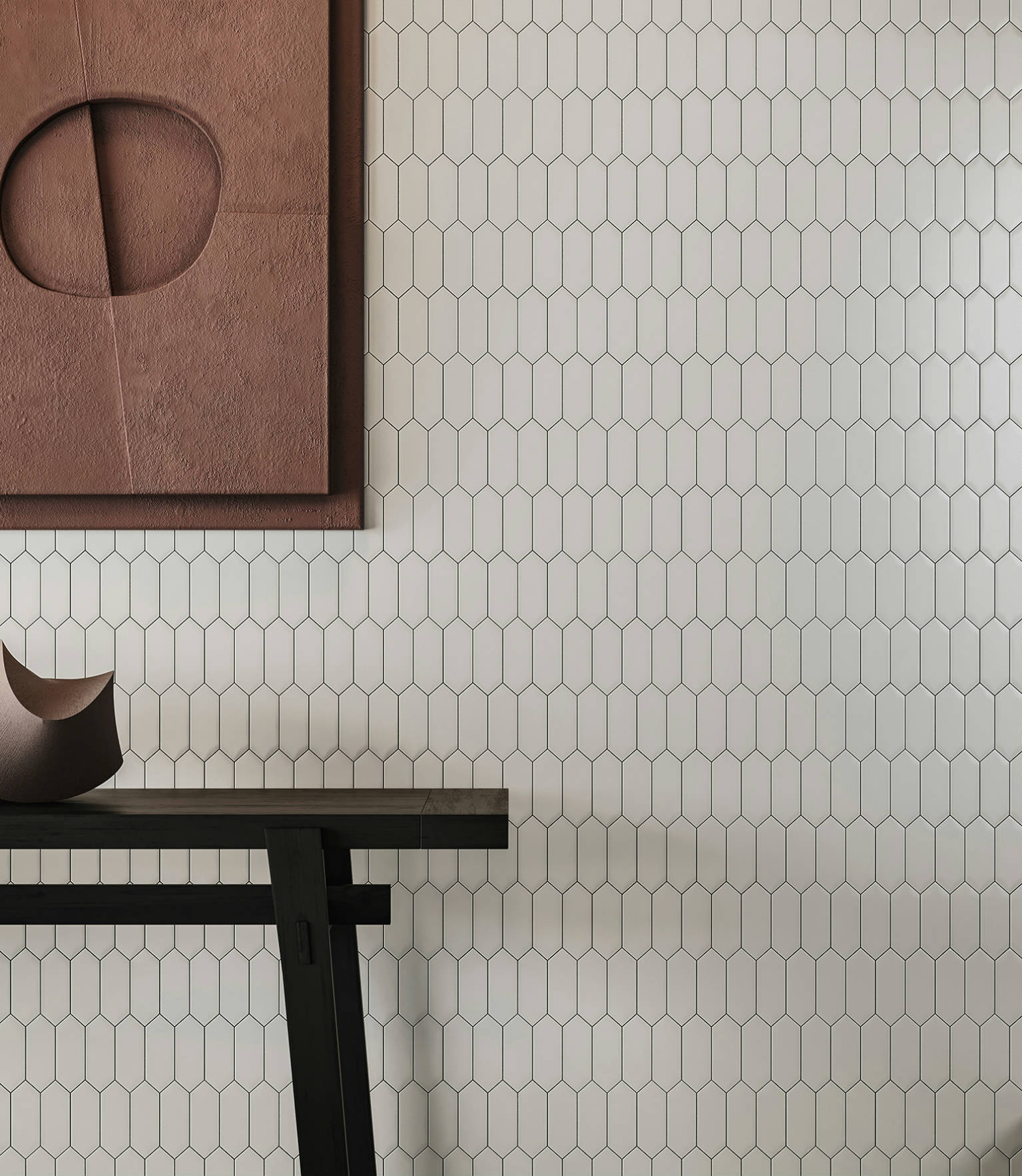 Traditions Vintage Grey Matte 2x5 Picket Mosaic 2 | Glens Falls Tile & Supplies