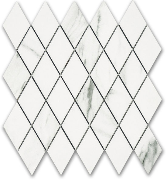 Treasure Statuario Polished Diamond Mosaic | Glens Falls Tile & Supplies