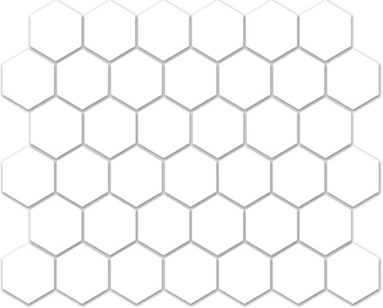 Treasure Ultimate Dolomite 2x2 Carved Hexagon Mosaic