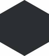 Vida 5.5X6.3” Black Hexagon | Glens Falls Tile & Supplies