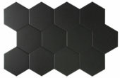 Vida 5.5X6.3” Black Hexagon | Glens Falls Tile & Supplies