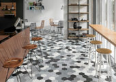 Vida 5.5X6.3” Black Hexagon | Glens Falls Tile & Supplies