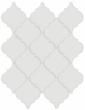 Vintage Grey Glossy Arabesque Mosaic | Glens Falls Tile & Supplies