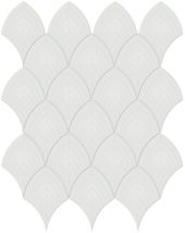 Vintage Grey Glossy Scallop Mosaic | Glens Falls Tile & Supplies