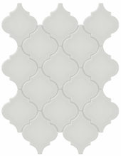Warm Grey Glossy Arabesque Mosaic | Glens Falls Tile & Supplies