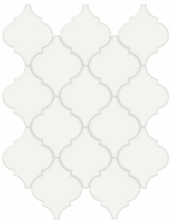 White Glossy Arabesque Mosaic | Glens Falls Tile & Supplies