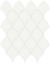White Glossy Scallop Mosaic | Glens Falls Tile & Supplies